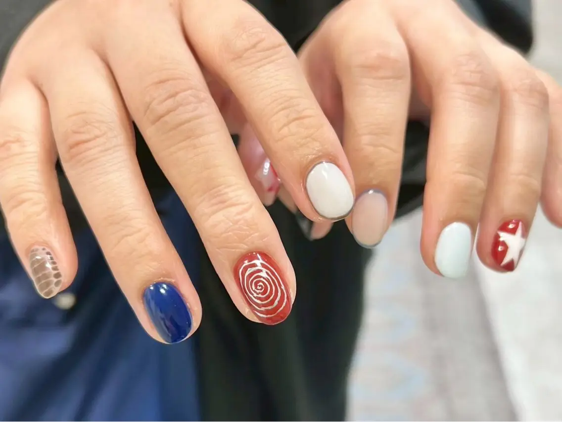 ネイル 💙0203 munimusanのネイルデザイン
