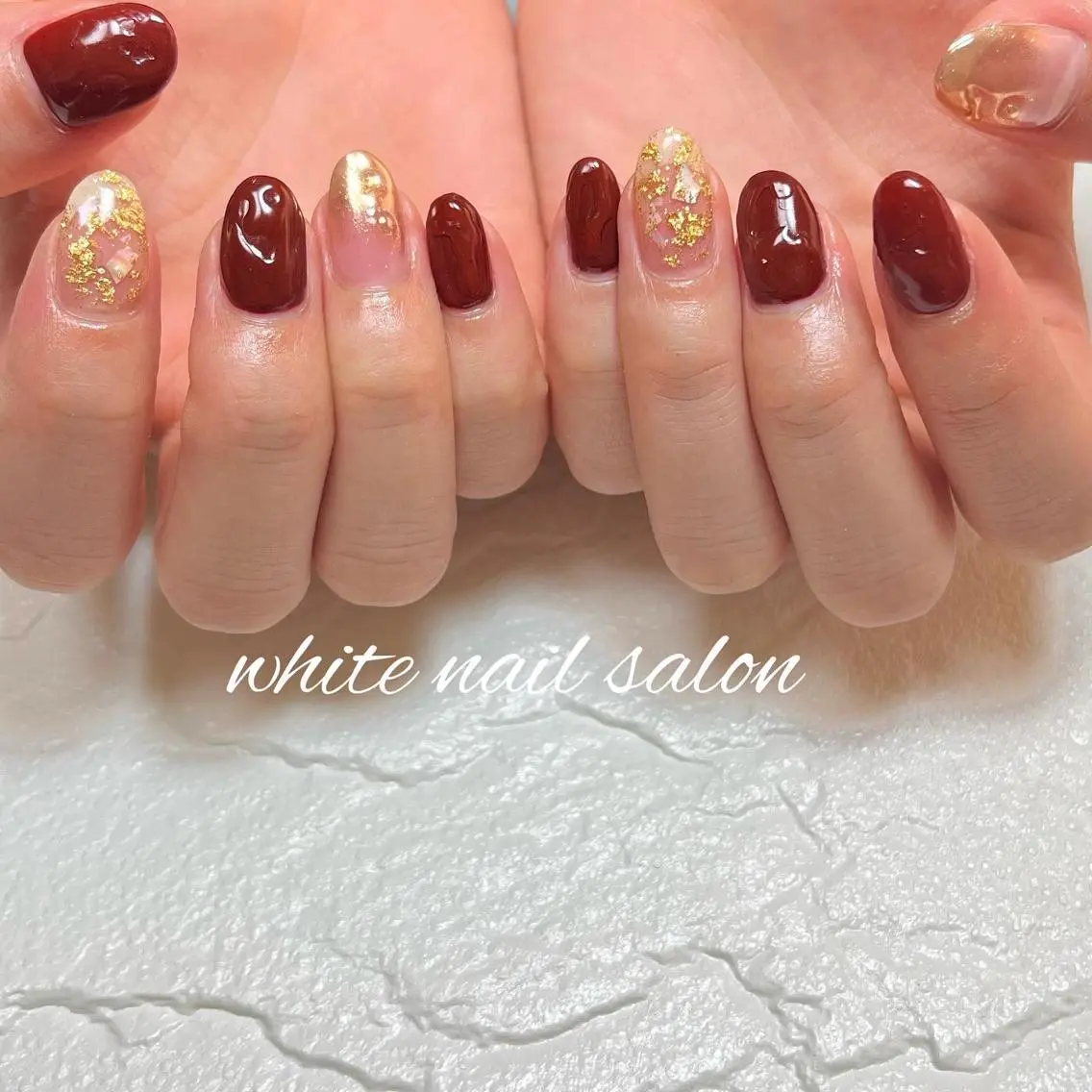 ネイル フットネイル ジェルネイル ハードジェル ラメ(グリッター) 持ち込み ハンドネイル white nail salonのネイルデザイン