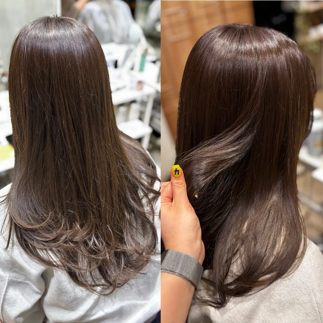 【🌟人気No.1🌟】カラー➕髪質改善トリートメント 整えカット🙆🏻♀️ ミニプレゼント付き🎁の写真