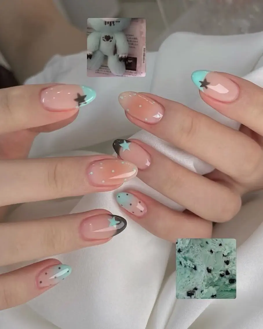ネイル アートネイル ジェルネイル 韓国ネイル ニュアンスネイル 夏ネイル ハンドネイル Umee Nailのネイルデザイン