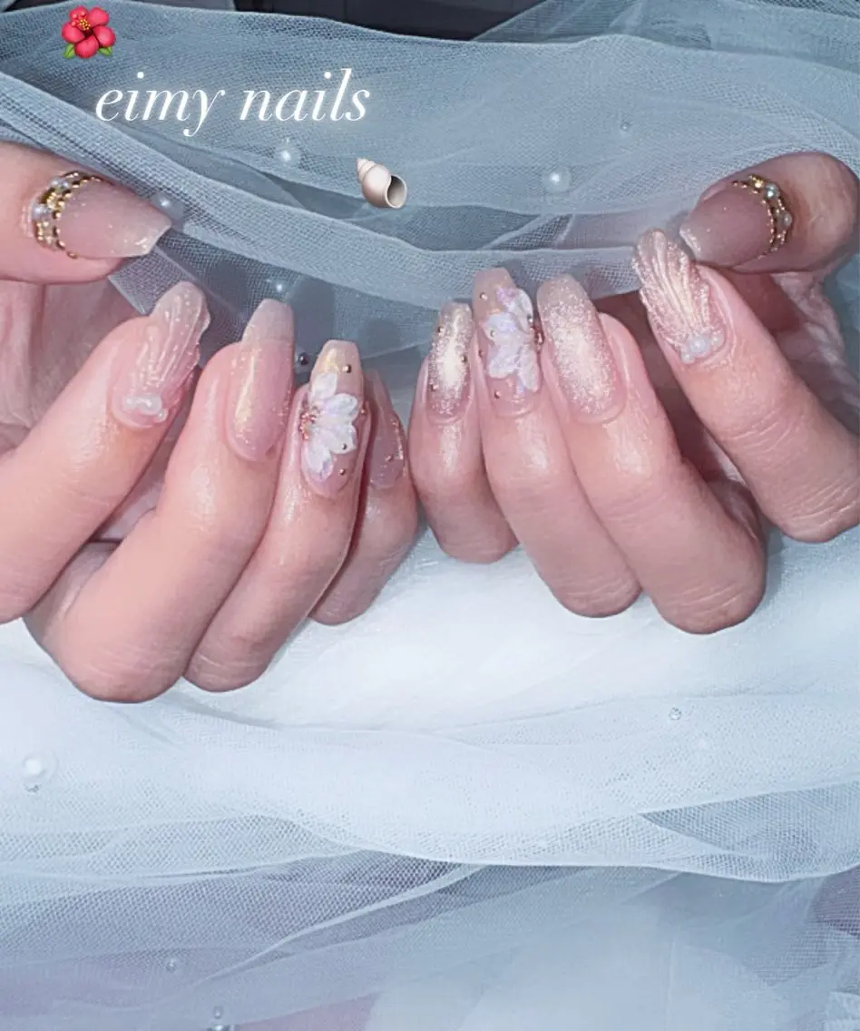 ネイル アートネイル オーロラネイル フラワーネイル マグネットネイル ハンドネイル eimy nails♡のネイルデザイン