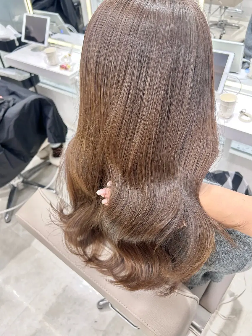 セミロング カラー ヘアカラー トリートメント ダブルカラー髪質改善 /Annaのヘアスタイル