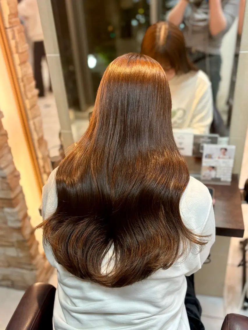ロング カラー カット ヘアカラー トリートメント 🎀透明感カラー 🎀ナズナのヘアスタイル