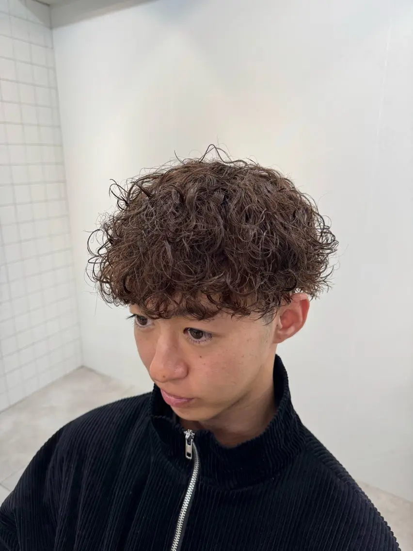 パーマ メンズ メンズパーマ プードルパーマ プードルパーマ 大宮メンズ特化/パー マ職人/小川藍人のヘアスタイル