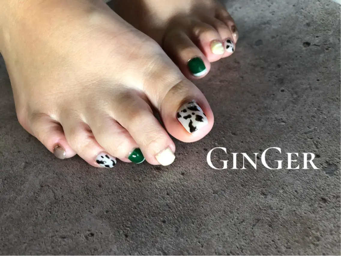 ネイル フットネイル ginger nail&spaのネイルデザイン