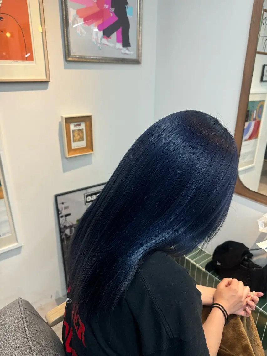 ロング ヘアカラー トリートメント 松田 じゅりなのヘアスタイル