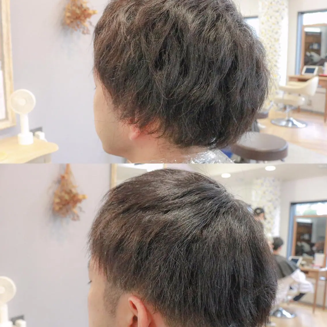 ショート 縮毛矯正 透明感カラー🇰🇷 レイヤー✨桑原　研太のヘアスタイル