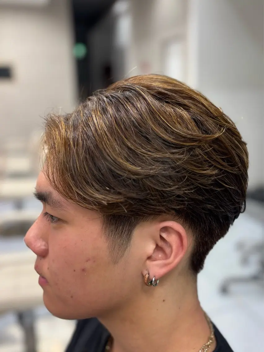 ショート パーマ メンズ カット パーマ メンズ特化韓国風 パーマスタイル/りんのヘアスタイル