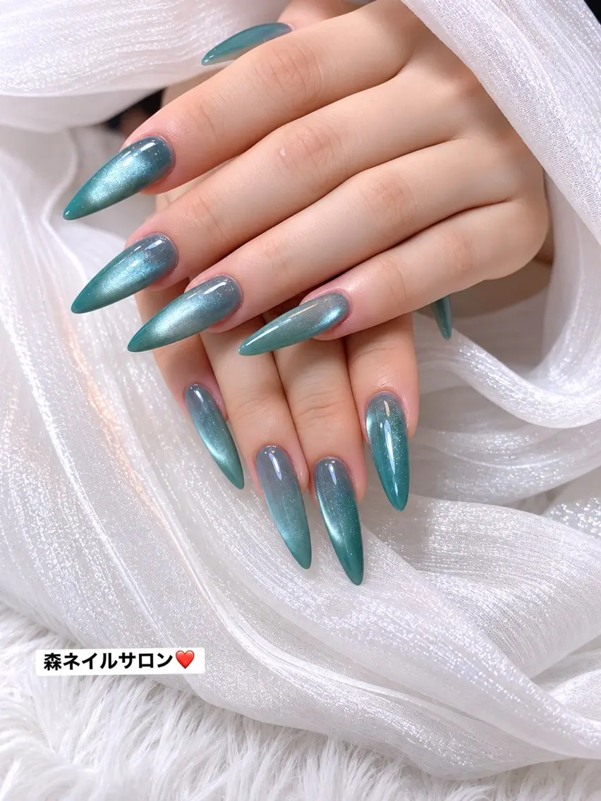 ネイル ハンドネイル 森 ネイル サロンのネイルデザイン