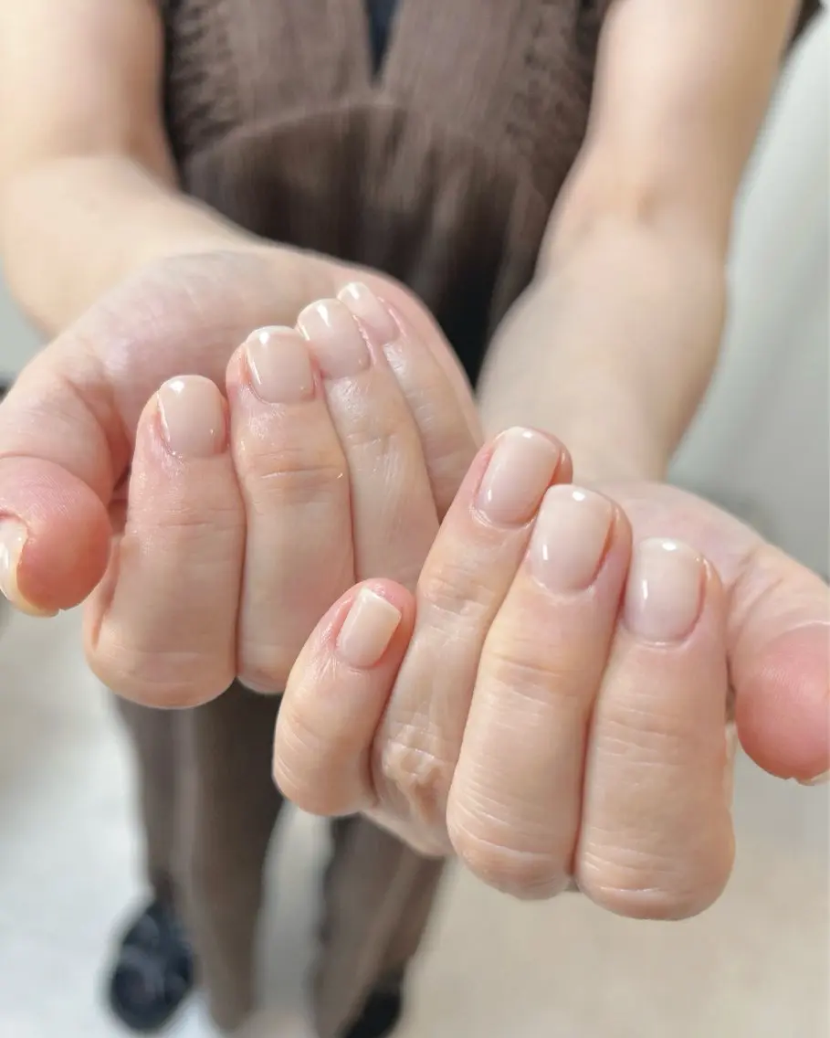 ネイル ワンカラーネイル ハンドネイル ten nail salon かえでのネイルデザイン