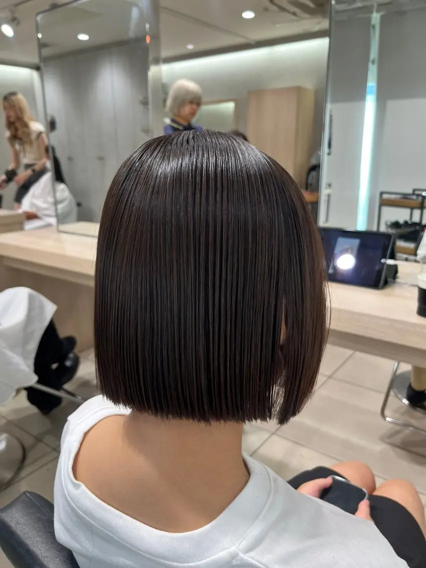【2,3月限定価格】カット+縮毛矯正💫×ケアトリートメント付き縮毛矯正へ変更💇♀️💇♂️の写真