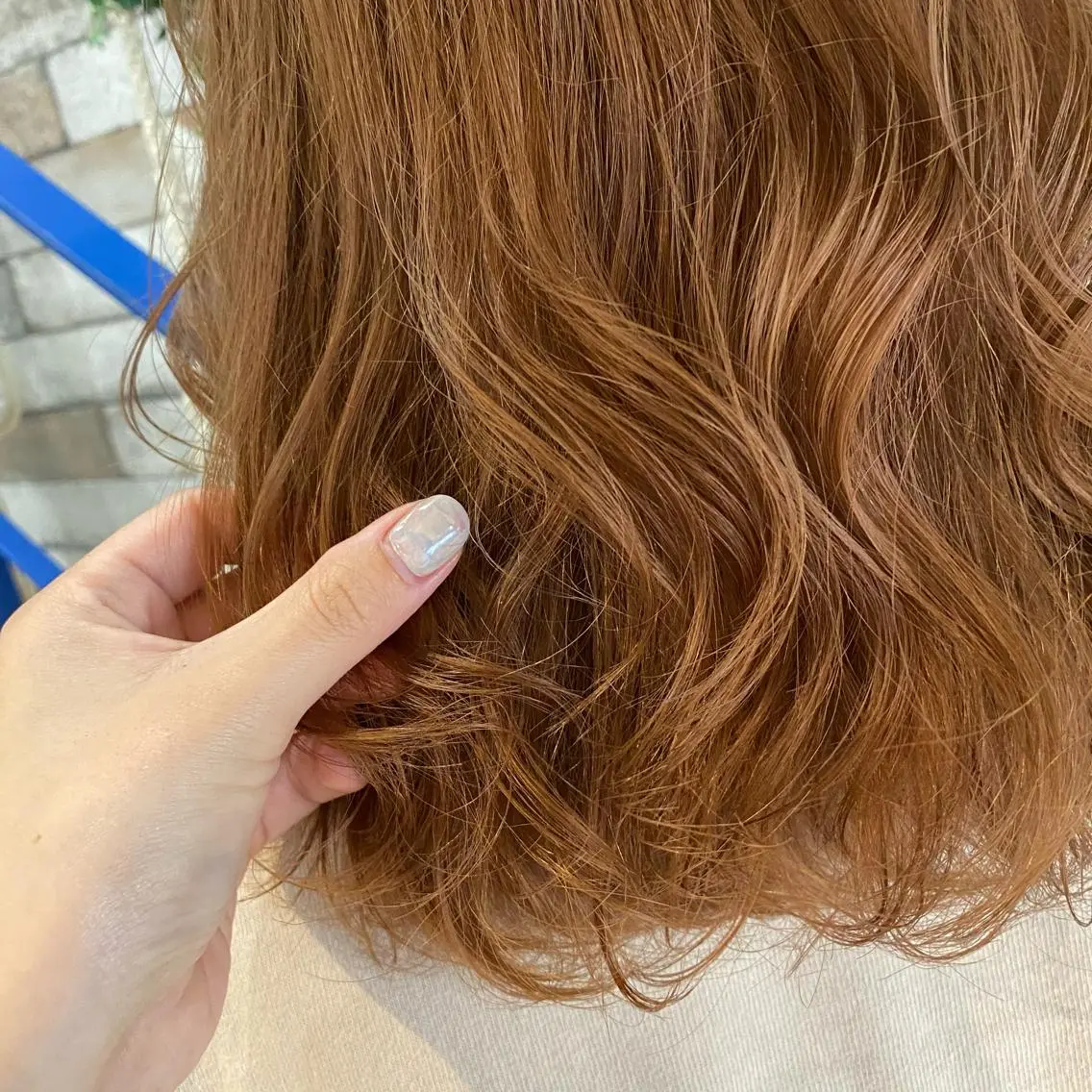 ミディアム カラー ベージュカラー ブリーチ オレンジ オレンジベージュ ヘアカラー トリートメント うる艶カラー 🫶🏼💭mikaのヘアスタイル