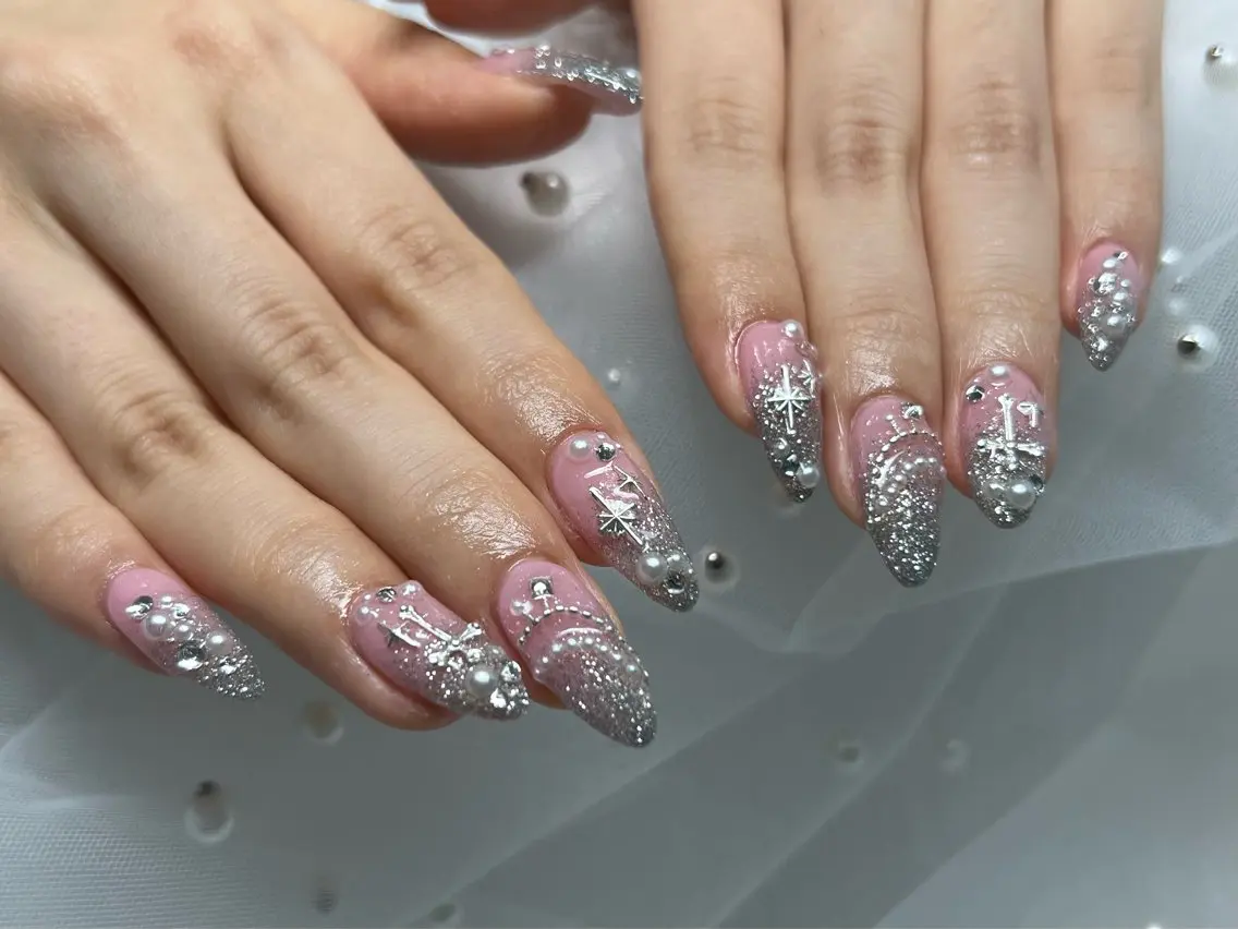 ネイル ハンドネイル Mermaid Nail / りりかのネイルデザイン
