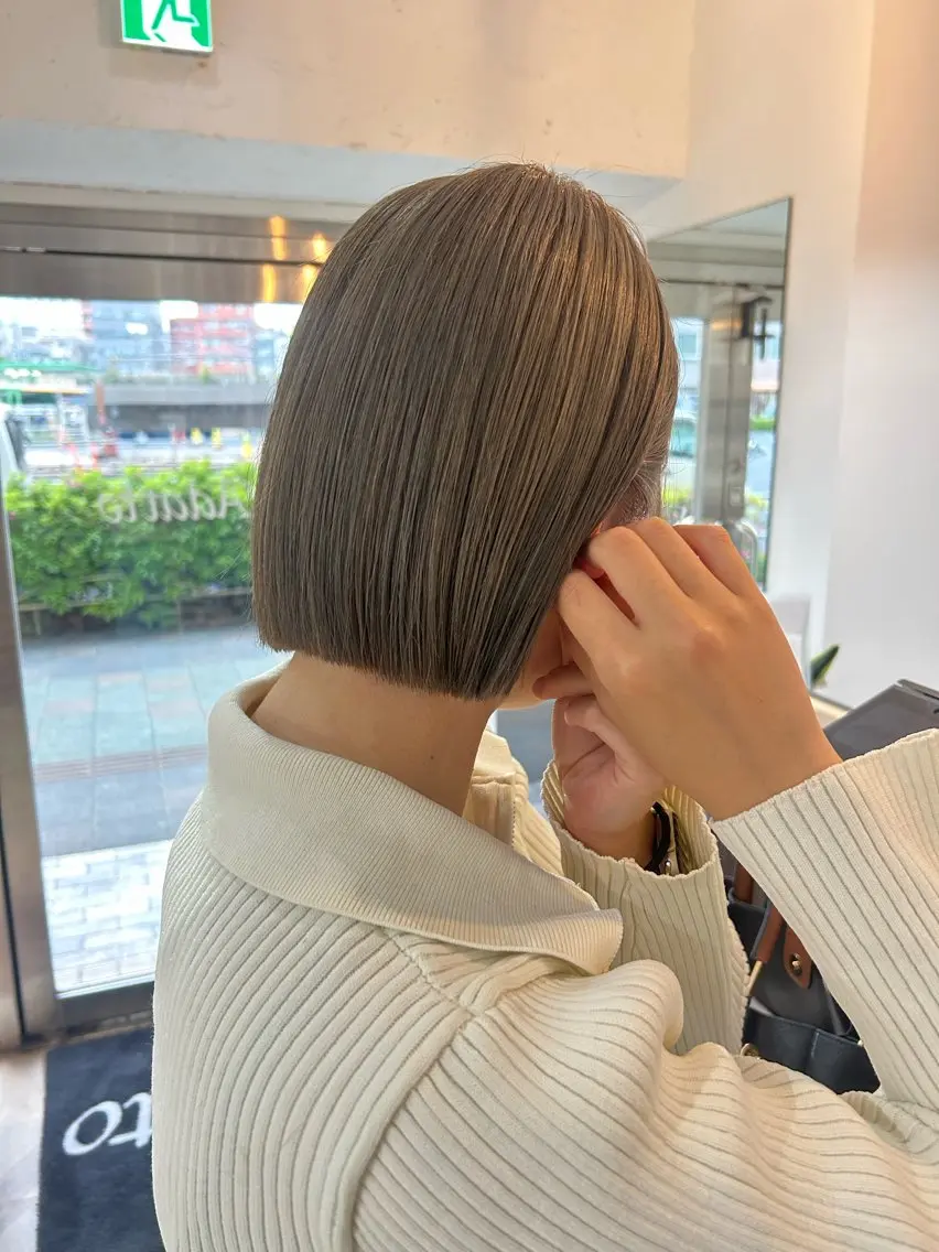 ショート カット ヘアカラー トリートメント 艶髪/ショート/ ボブ/なつきのヘアスタイル