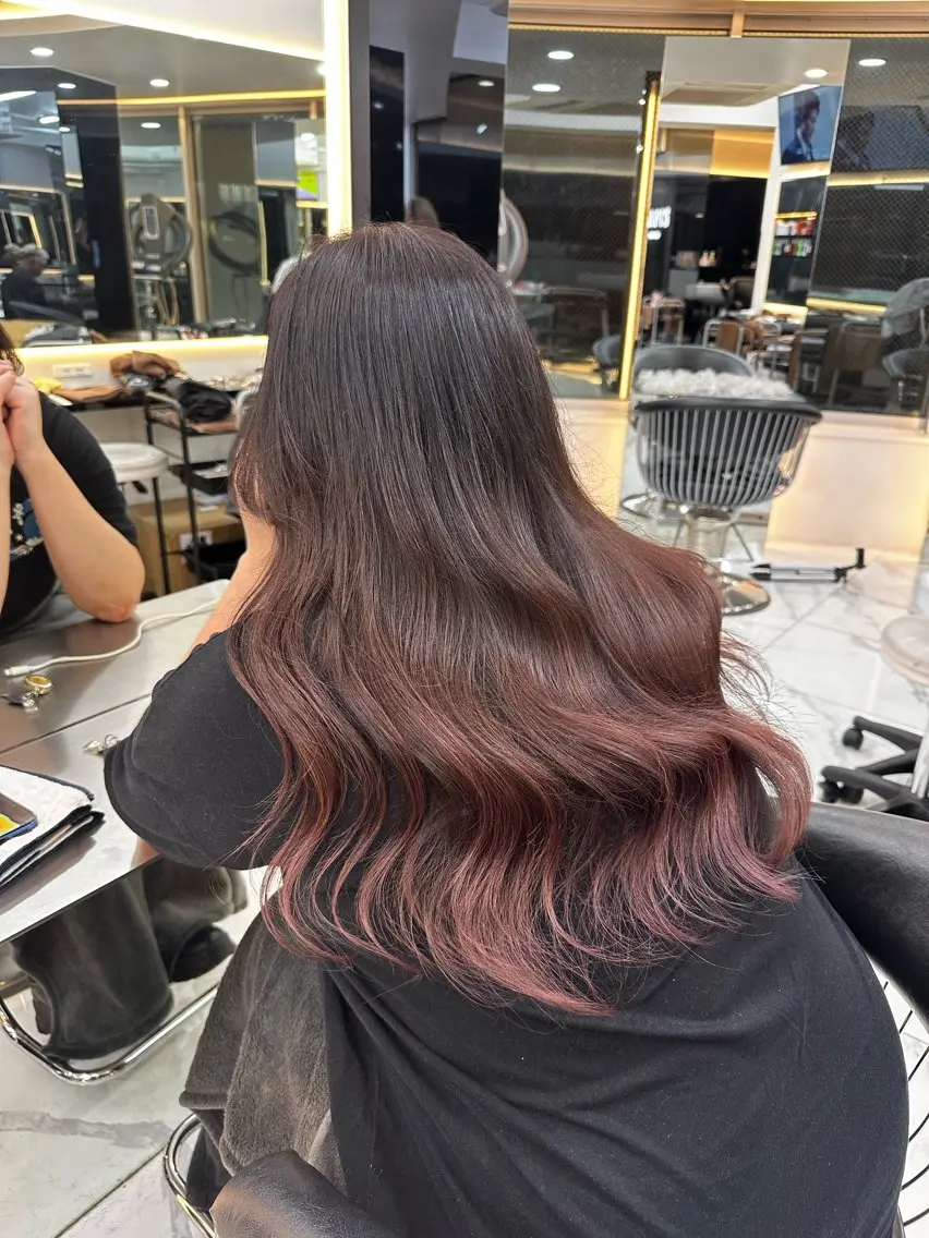 カラー ブラウンカラー ピンクカラー ヘアカラー トリートメント 【Lapis 渋谷本店】りかのヘアスタイル