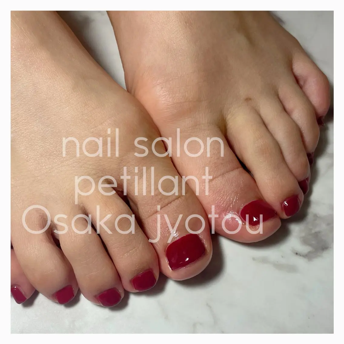 ネイル ボルドー フットネイル nail salon petillantのネイルデザイン