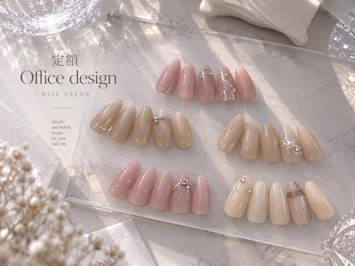 ネイル アートネイル フラッシュネイル フレンチネイル ジェルネイル ガラスフレンチ M2 BEAUTY Rikaのネイルデザイン