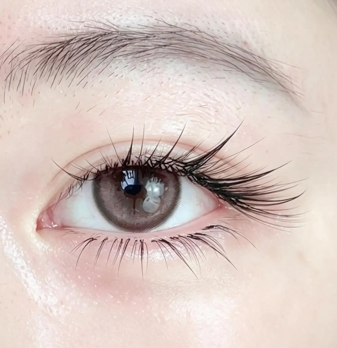 マツエク・マツパ バインドロック 束感まつ毛 フラットラッシュ 韓国風マツエク 下まつげエクステ Akina&Eye lash🌼LED店のマツエク・マツパデザイン