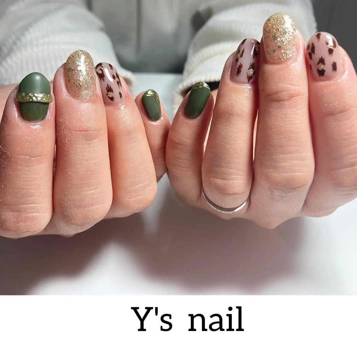 ネイル アニマル柄 手書きが得意🖌️ Y’s  nailのネイルデザイン