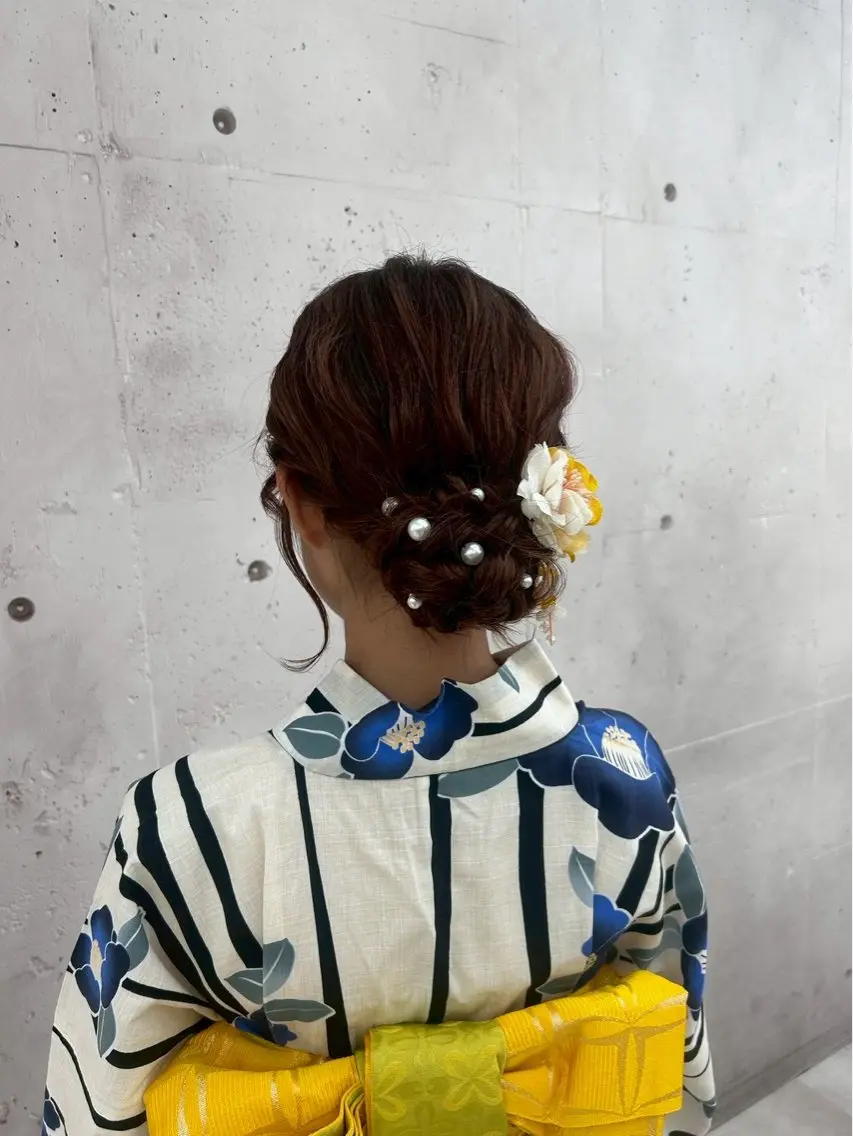着付け あ い か 🎀 レイヤーカットのヘアスタイル