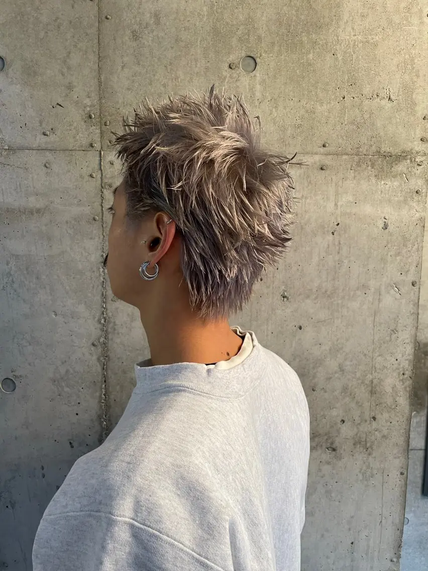 ショート カラー パーマ メンズ カット ヘアカラー トリートメント 🔥メンズ特化パーマ 🦖増田弘明🦖のヘアスタイル