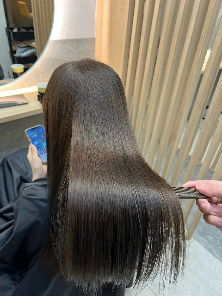 ロング トリートメント ヘアカラー トリートメント ヘッドスパ 青木 啓輔のヘアスタイル