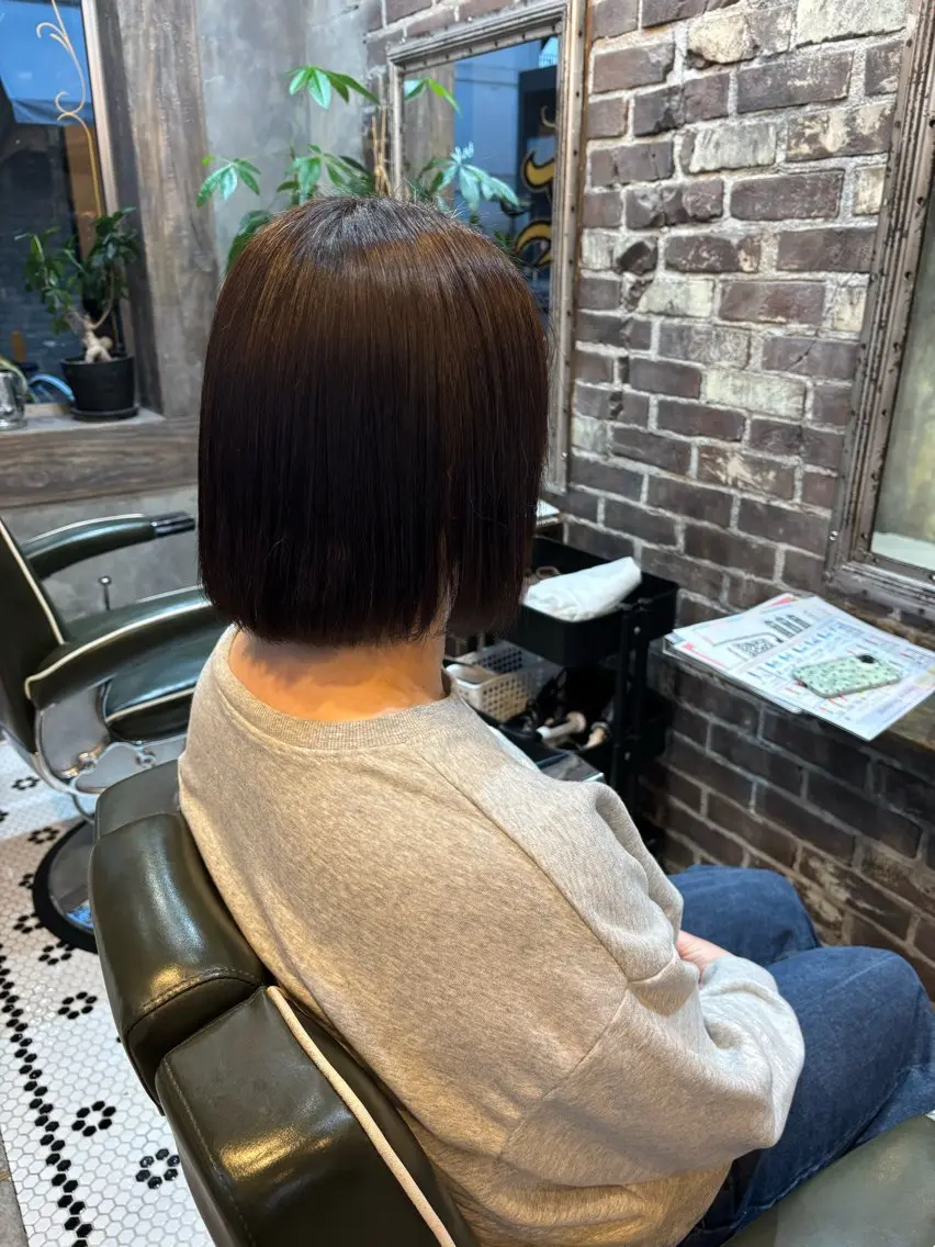 ショート 縮毛矯正 カット 縮毛矯正 田中 綾乃のヘアスタイル
