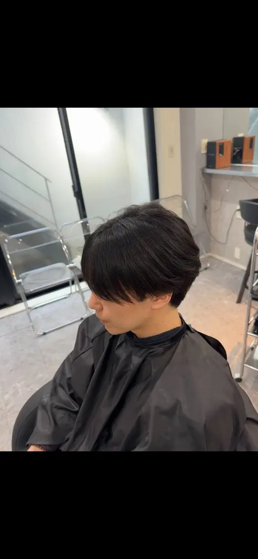 ミディアム メンズ マッシュ シースルーマッシュ ワタナベ ケンタのヘアスタイル
