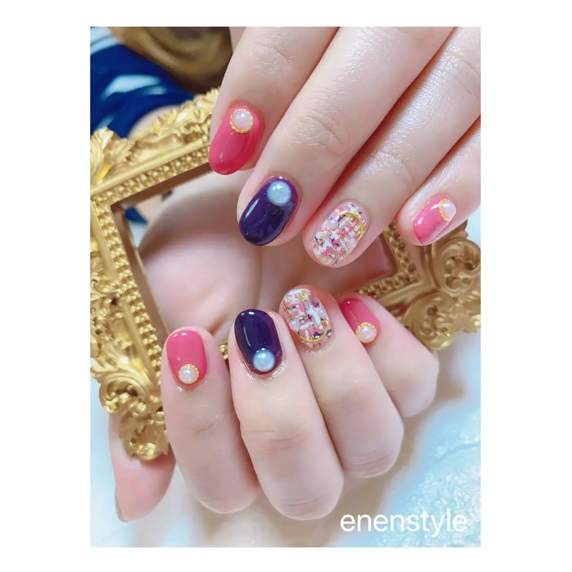 ショート ネイル ジェルネイル ニュアンスネイル オフィスネイル ワンカラーネイル パラジェル ハンドネイル 🐾enen style 🐾のネイルデザイン