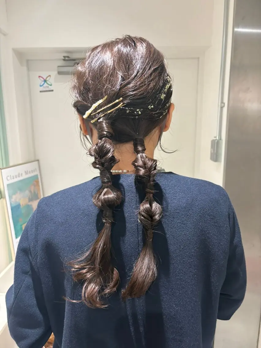 ヘアアレンジ ヘアセット 大山 茶子のヘアスタイル