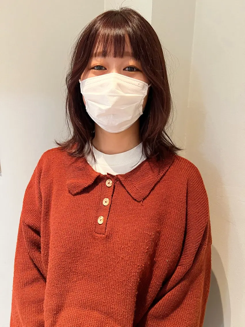 ミディアム カラー ムラコシヒカリ lapenseeのヘアスタイル