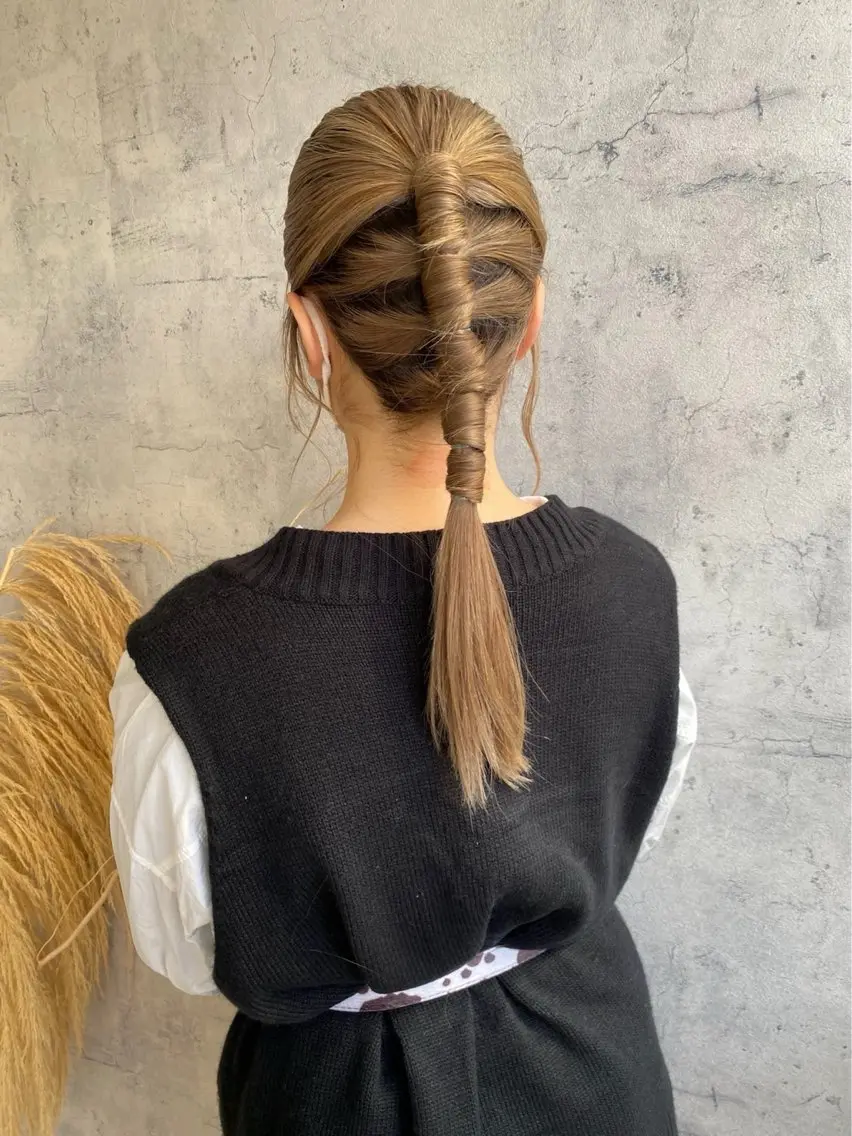 ヘアアレンジ ヘアセット 透明感カラー🫧 HARUKA🐰のヘアスタイル