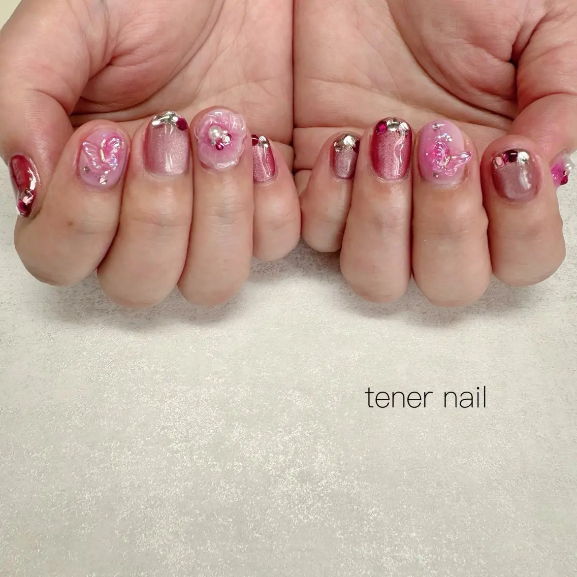 ネイル ピンク ハンドネイル テネルネイル tener nailのネイルデザイン