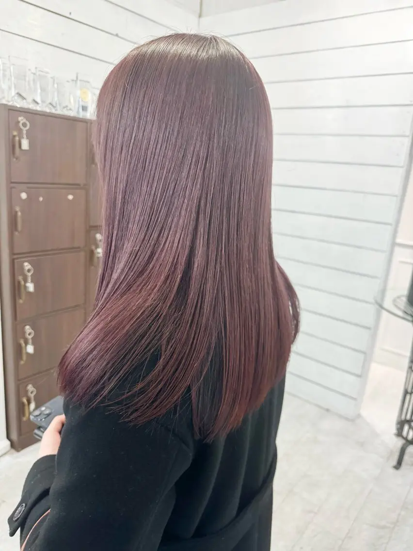 ロング カラー バレイヤージュ ミストバング ベージュカラー ブリーチ 抜きっぱなしブロンド 札幌ブリーチカラー/ ダブルカラー/ドイのヘアスタイル