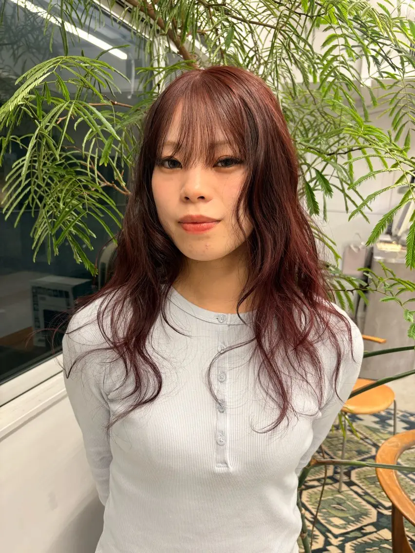ロング カラー ヘアカラー ✴︎万葉 ✴︎のヘアスタイル
