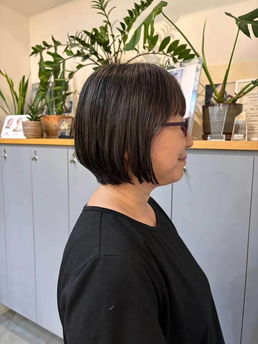 ショート ショートボブ ボブ ショートヘア en-te:am 井上茉保のヘアスタイル