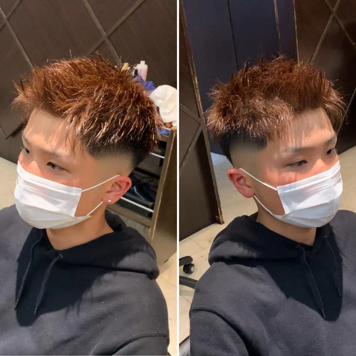 カラー メンズ フェードカット スキンフェード カット ヘアカラー トリートメント メンズ専門 井藤 雅也のヘアスタイル