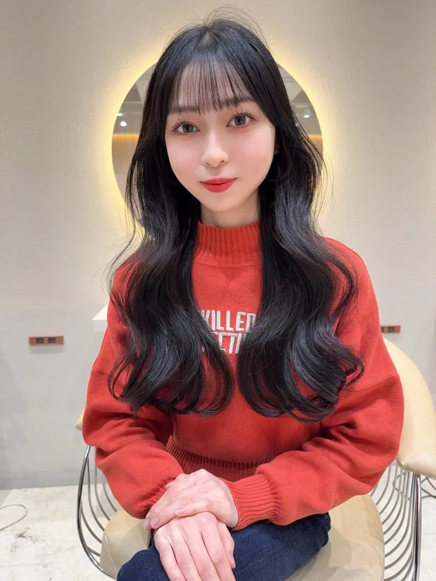 ロング カラー カット ヘアカラー トリートメント 縮毛矯正✨🫧 レイヤー川村利幸のヘアスタイル
