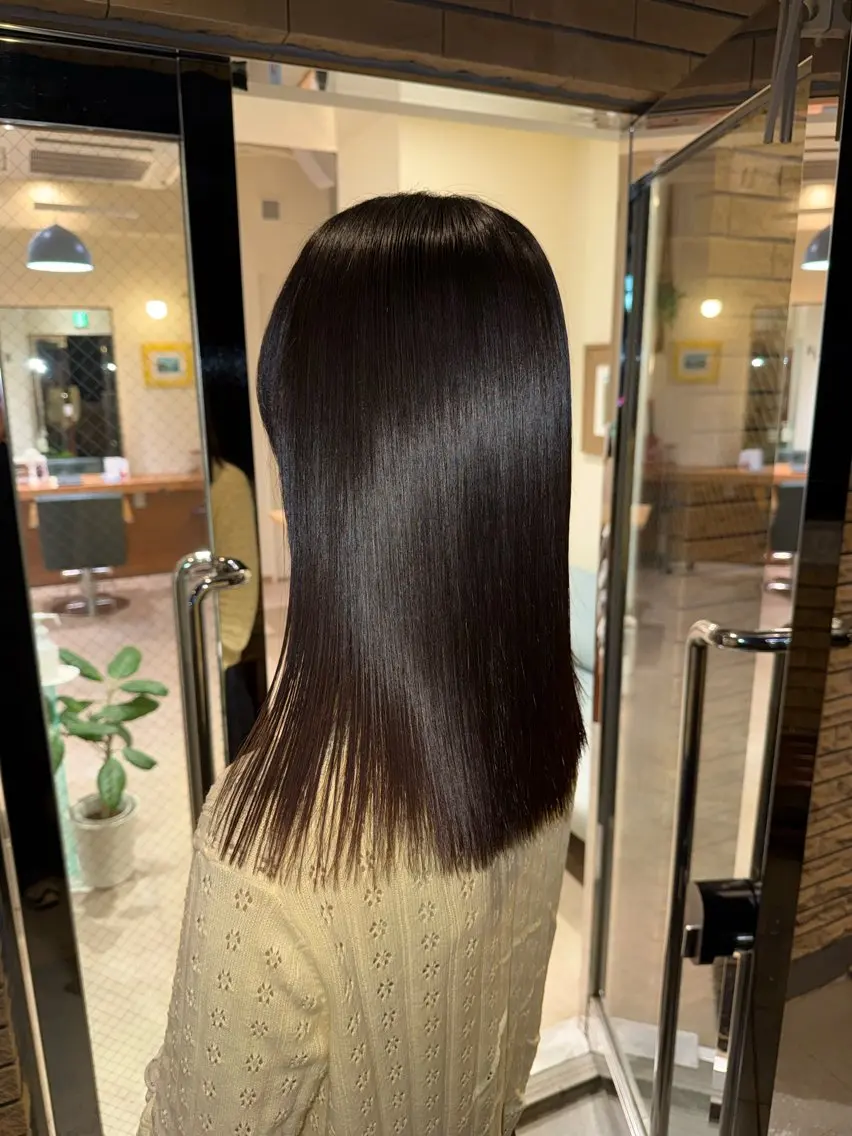 セミロング 髪質改善 トリートメント カット トリートメント 鈴木 海都のヘアスタイル