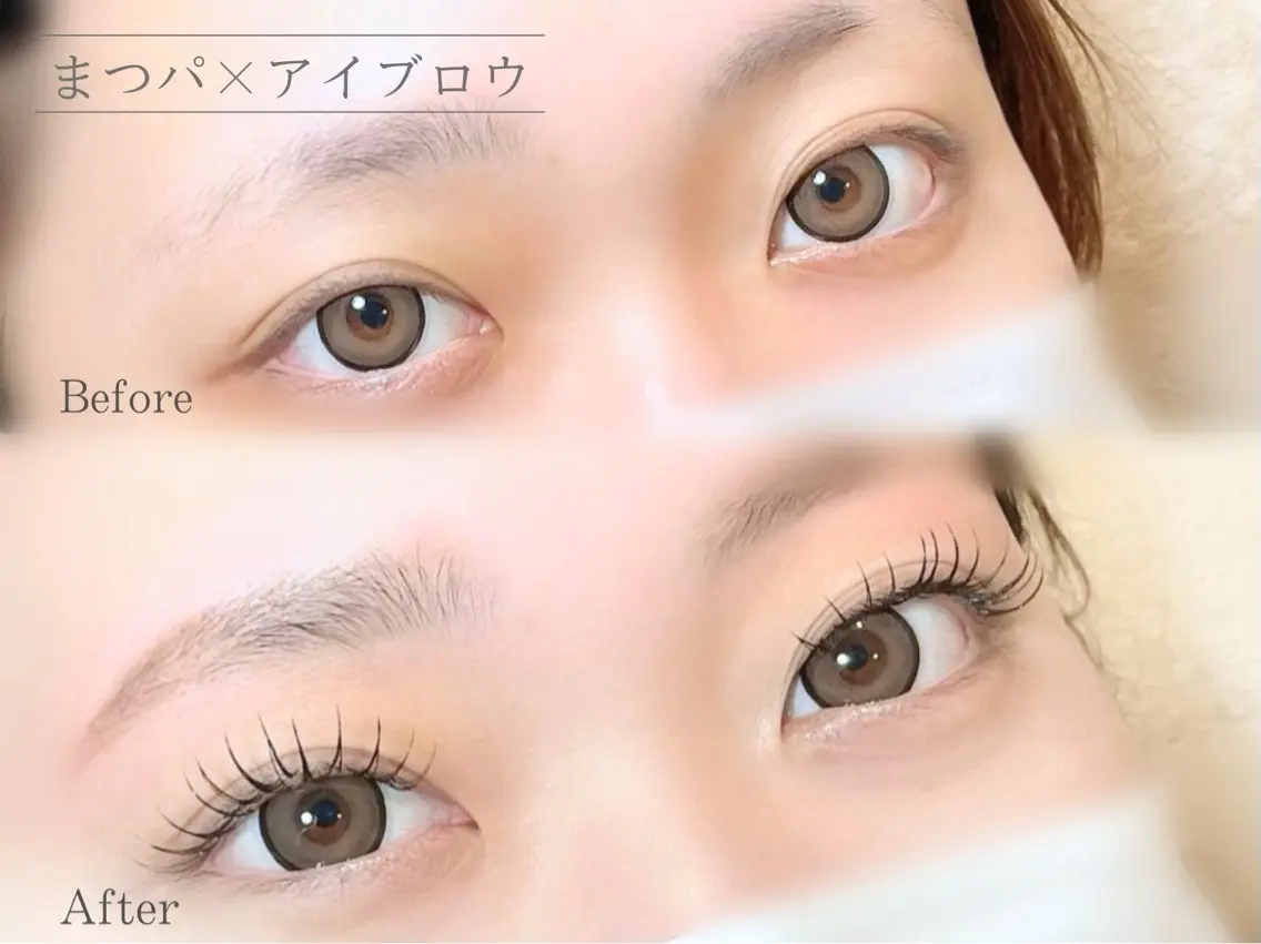 【 上マツパ＋眉毛wax 】 メイク時短！お手入れ楽な垢抜け目元スタイリング♪※研修モデル募集の写真