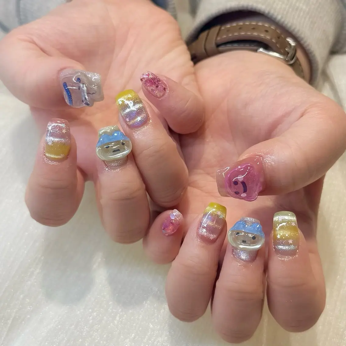 ネイル 持ち込み ハンドネイル 新井 ひなののネイルデザイン