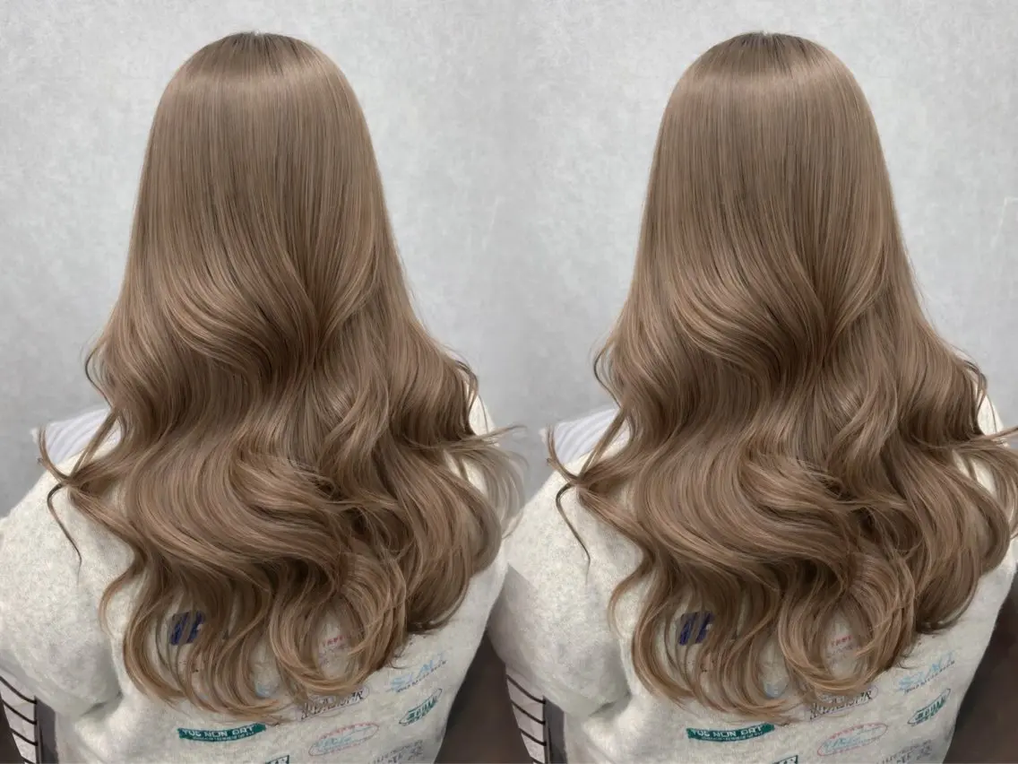 セミロング カラー カット ヘアカラー トリートメント レイヤーダブルカラー KYONのヘアスタイル