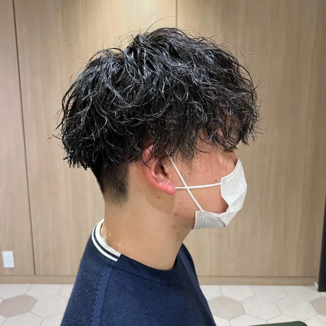 パーマ メンズ 桑原 希吏のヘアスタイル