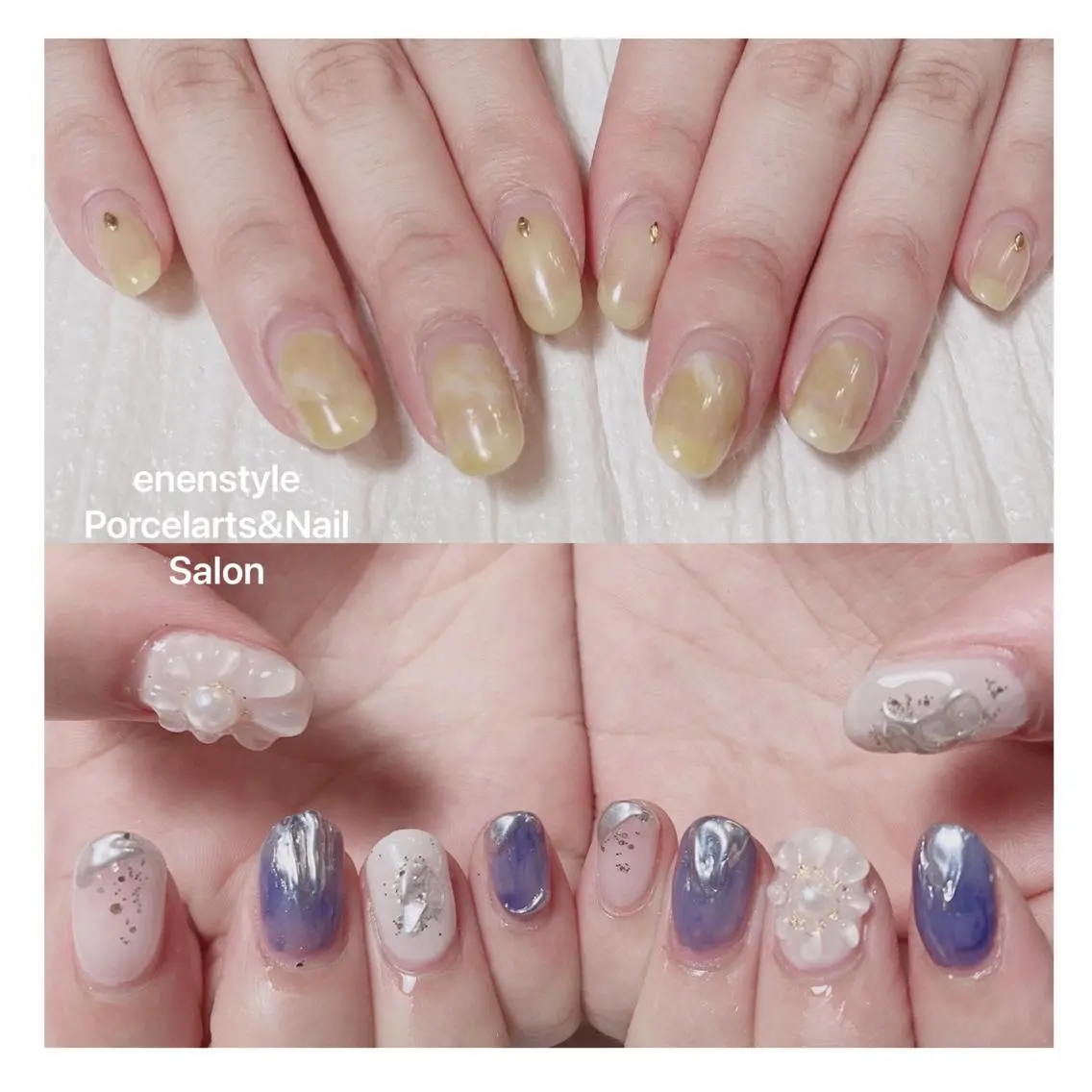 ミディアム ネイル 🐾enen style 🐾のネイルデザイン