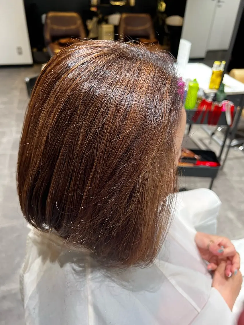 ショート ハイライト 福田 秀好のヘアスタイル