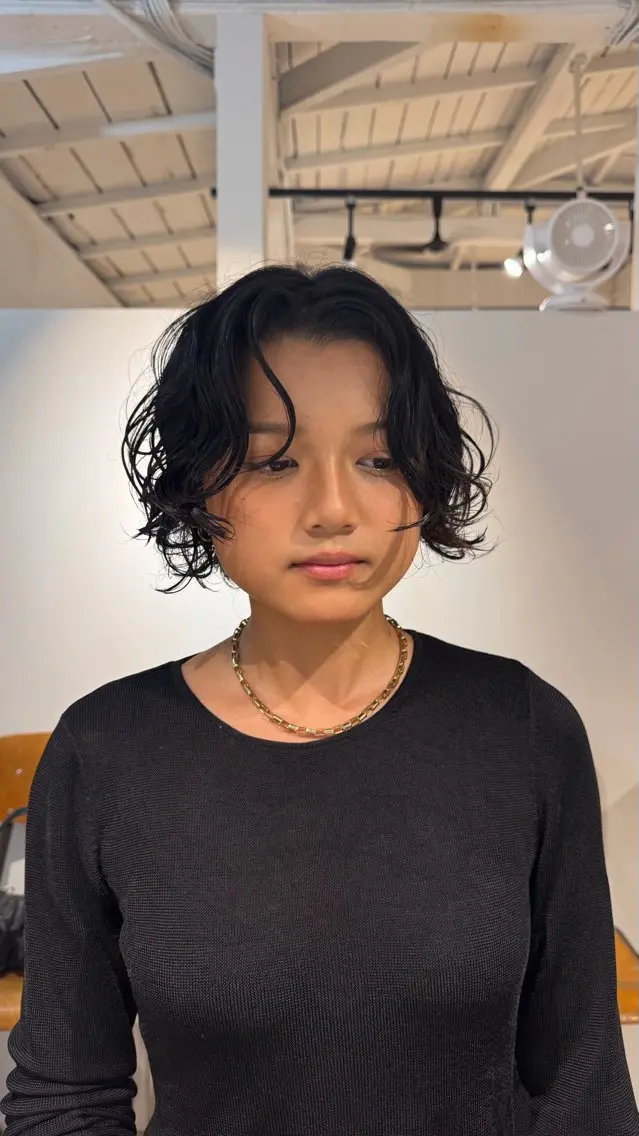 ショート パーマ KAEDE NAGATAのヘアスタイル