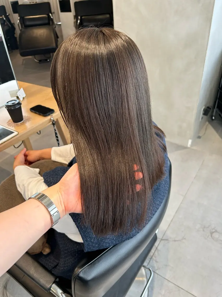 ミディアム カラー カット ヘアカラー 🧚つやさらhair 🧚manakaのヘアスタイル