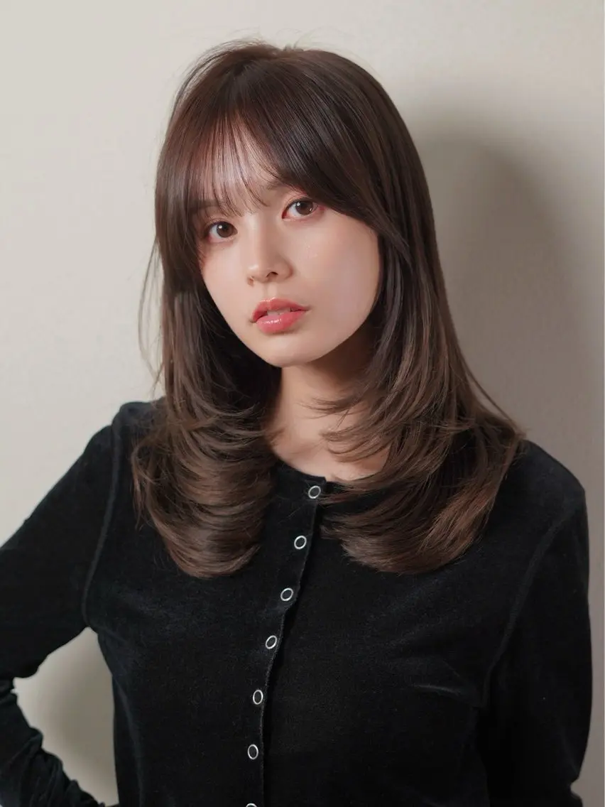 ロング カラー 銀座/柔らかベージュ 似合せカット/ハルトのヘアスタイル