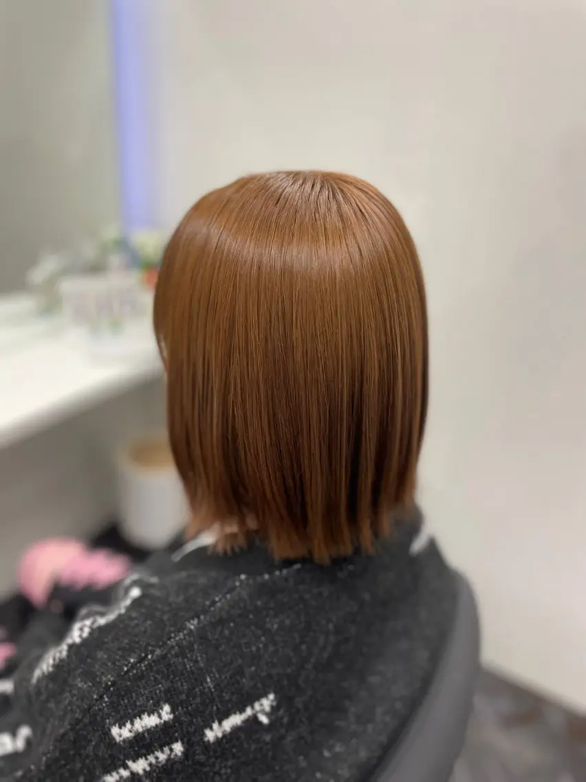 ミディアム カラー ベージュカラー グレージュ ミルクティーベージュ オリーブベージュ オリーブグレージュ Blue/博多/ 水口莉沙のヘアスタイル