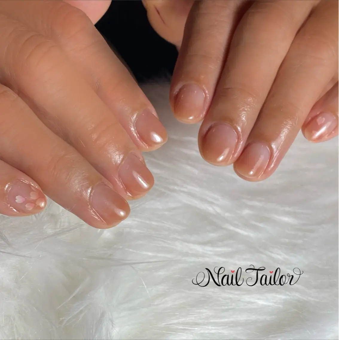 ネイル アートネイル 桜ネイル フラワーネイル ジェルネイル グラデーション ハンドネイル NailTailor ネイルテイラーのネイルデザイン